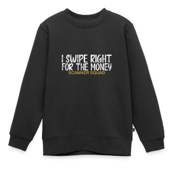 Cashier Register Counter Retail Worker - Kids Premium Organic Sweatshirt - black - Front - AI Model Kid Female (0cm)