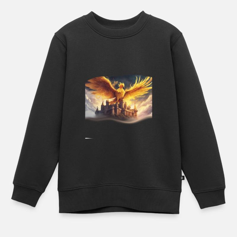 Phoenix - Kids Premium Organic Sweatshirt - black