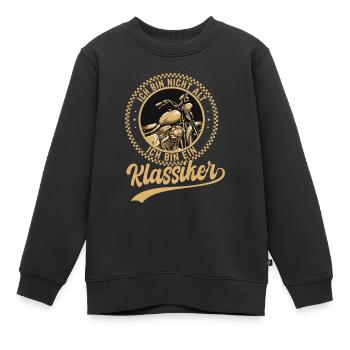 Ich Bin Nicht Alt Ich Bin Ein Klassiker Motorrad - Kinder Premium Organic Sweatshirt - Schwarz - Vorne - AI Model Kid Female (0cm)