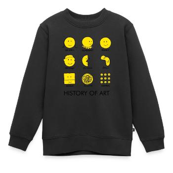 Art Face Histoire De L’Art Graphique - Sweat Premium enfant bio - noir - Devant - AI Model Kid Female (0cm)
