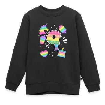 9. Geburtstag Pop 9 Jahr Party Für Mädchen pop it - Kinder Premium Organic Sweatshirt - Schwarz - Vorne - AI Model Kid Female (0cm)