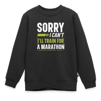 Tut mir leid, ich kann nicht, ich werde - Kinder Premium Organic Sweatshirt - Schwarz - Vorne - AI Model Kid Female (0cm)