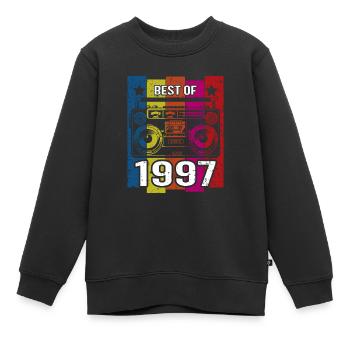 Meilleur de 1997 Stereo Radio Cassette Player - Sweat Premium enfant bio - noir - Devant - AI Model Kid Female (0cm)