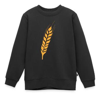 Ähre - Kinder Premium Organic Sweatshirt - Schwarz - Vorne - AI Model Kid Female (0cm)