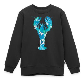 Homard - Sweat Premium enfant bio - noir - Devant - AI Model Kid Female (0cm)