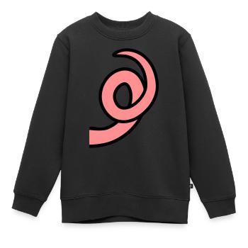 Schweinchen Ringelschwanz - Kinder Premium Organic Sweatshirt - Schwarz - Vorne - AI Model Kid Female (0cm)