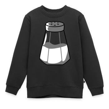 Salz Spender Design - Kinder Premium Organic Sweatshirt - Schwarz - Vorne - AI Model Kid Female (0cm)