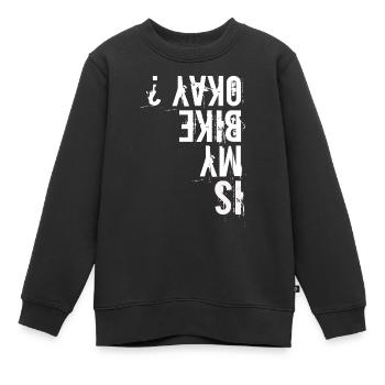 Is my Bike Okay? Mountainbike Fahrrad MTB Fahrer - Kinder Premium Organic Sweatshirt - Schwarz - Vorne - AI Model Kid Female (0cm)