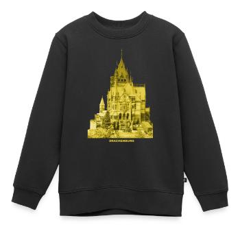 Château de Drachenburg Drachenfels Bonn Rhin - Sweat Premium enfant bio - noir - Devant - AI Model Kid Female (0cm)