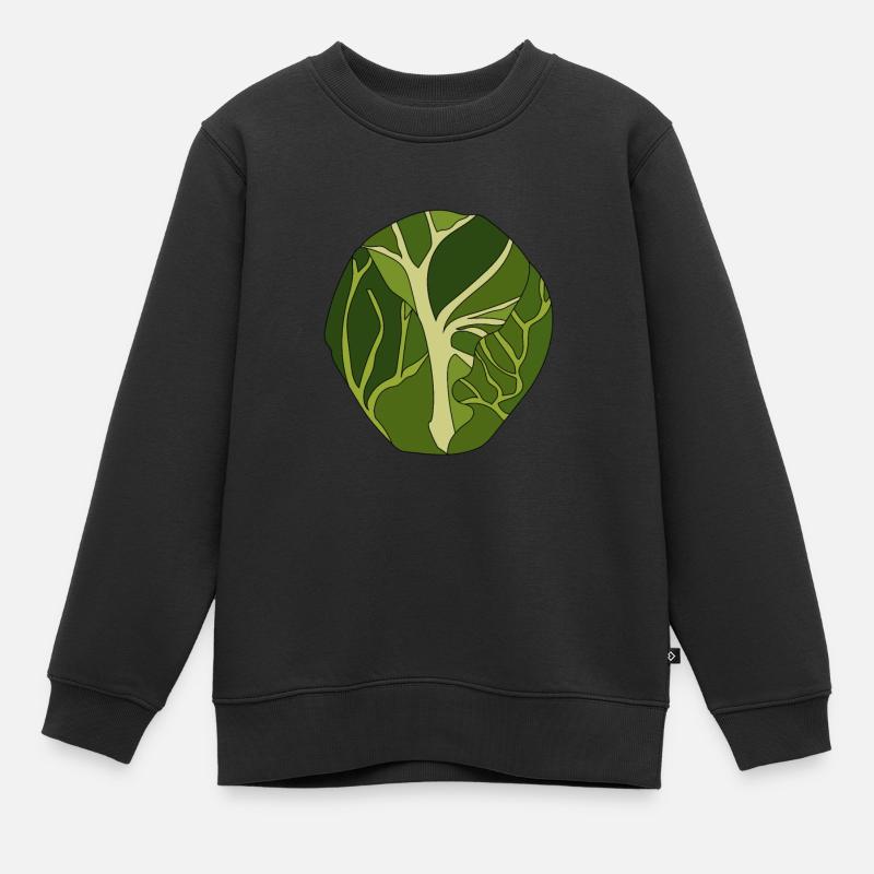 Rosenkohl - Kinder Premium Organic Sweatshirt - Schwarz
