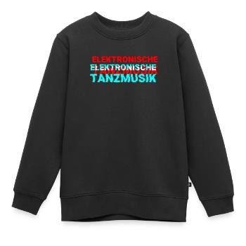 Elektronische Tanzmusik - Kinder Premium Organic Sweatshirt - Schwarz - Vorne - AI Model Kid Female (0cm)