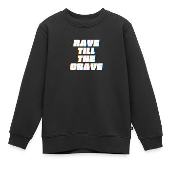 Rave Raver House DJ Techno Music geschenk - Kinder Premium Organic Sweatshirt - Schwarz - Vorne - AI Model Kid Female (0cm)