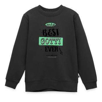 Mis best Gotti ever! - Kinder Premium Organic Sweatshirt - Schwarz - Vorne - AI Model Kid Female (0cm)