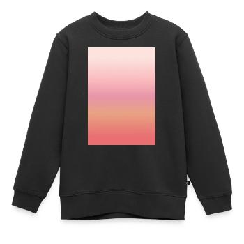 Farbverlauf rosa rot orange Sonnenuntergang - Kinder Premium Organic Sweatshirt - Schwarz - Vorne - AI Model Kid Female (0cm)
