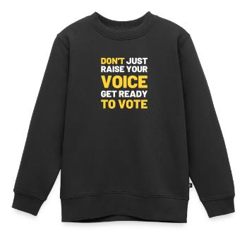 Wählen Politik partei Gerechtigkeit regierung - Kinder Premium Organic Sweatshirt - Schwarz - Vorne - AI Model Kid Female (0cm)