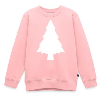 Sapin de Noël - Sweat Premium enfant bio - rose - Devant - AI Model Kid Female (0cm)