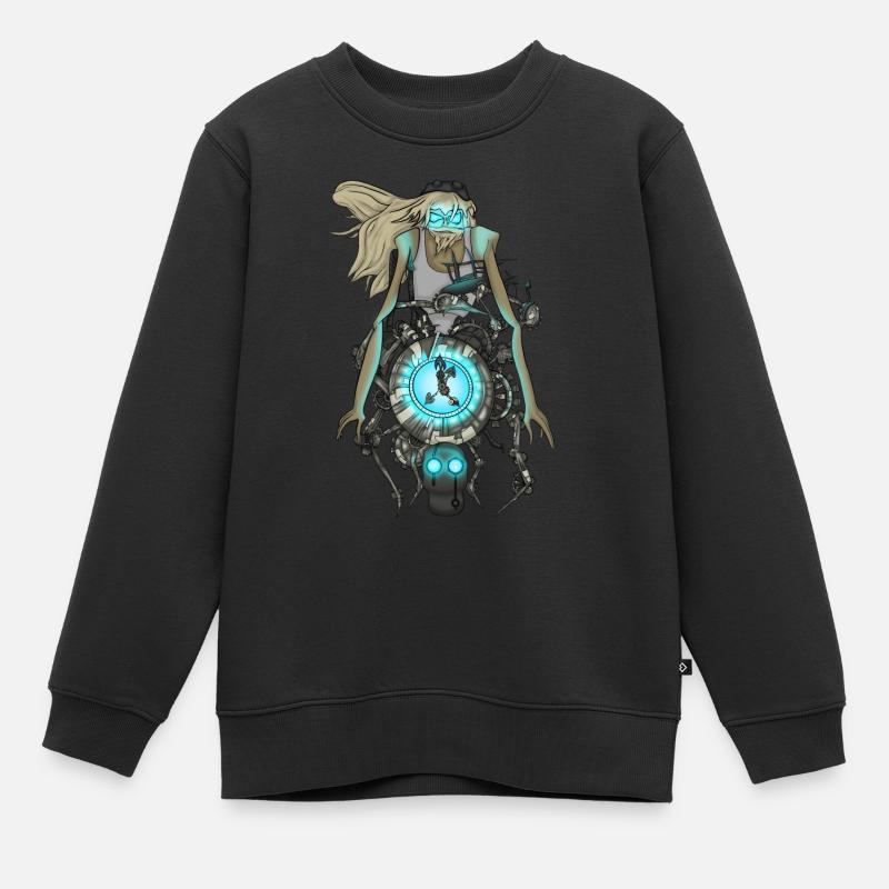 Ondoyance - Nox OAV - Sweat Premium enfant bio - noir