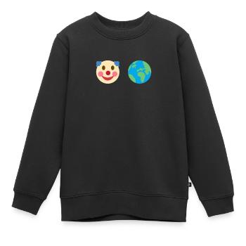 Clown world politique en ligne meme internet honk blague - Sweat Premium enfant bio - noir - Devant - AI Model Kid Female (0cm)