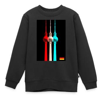 Tour de télévision de Berlin - Sweat Premium enfant bio - noir - Devant - AI Model Kid Female (0cm)