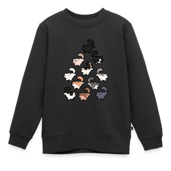 Kitty Rush - Kids Premium Organic Sweatshirt - black - Front - AI Model Kid Female (0cm)