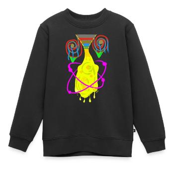 ALCHIMIE physique quantique - Sweat Premium enfant bio - noir - Devant - AI Model Kid Female (0cm)