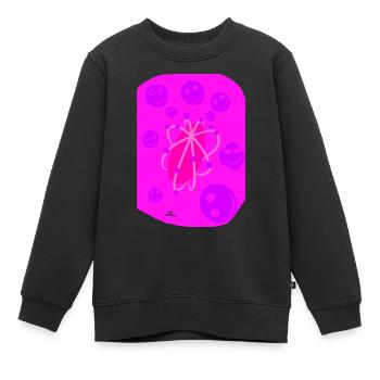 ROSA POWER - Kinder Premium Organic Sweatshirt - Schwarz - Vorne - AI Model Kid Female (0cm)