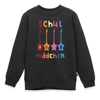 Schulmädchen ABCD Rockgitarre T shirt - Kinder Premium Organic Sweatshirt - Schwarz - Vorne - AI Model Kid Female (0cm)