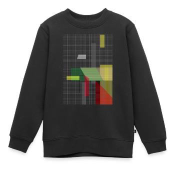 Carpet - Kids Premium Organic Sweatshirt - black - Front - AI Model Kid Female (0cm)