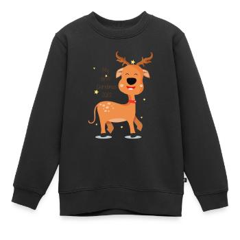 First Christmas - Kinder Premium Organic Sweatshirt - Schwarz - Vorne - AI Model Kid Female (0cm)