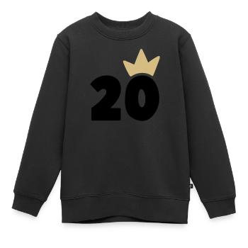 20 Krone Nummer 30 - Kinder Premium Organic Sweatshirt - Schwarz - Vorne - AI Model Kid Female (0cm)