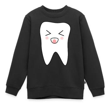 Dent Dents, Dents, Dentiste - Sweat Premium enfant bio - noir - Devant - AI Model Kid Female (0cm)