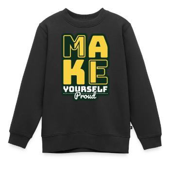 Rendez-vous fier - Sweat Premium enfant bio - noir - Devant - AI Model Kid Female (0cm)
