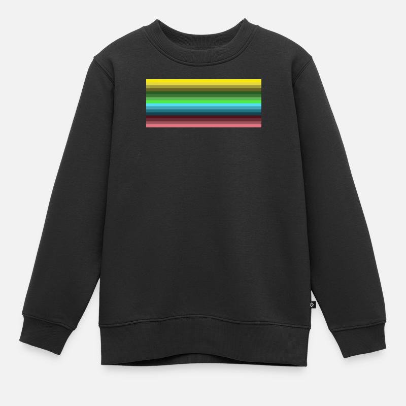 ARC-EN-CIEL - Sweat Premium enfant bio - noir