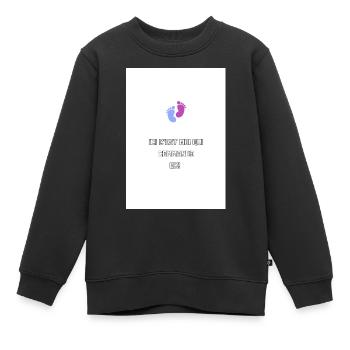 À la maison c'est lui le patron - Sweat Premium enfant bio - noir - Devant - AI Model Kid Female (0cm)