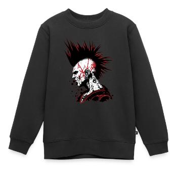 Punk's not dead - Kids Premium Organic Sweatshirt - black - Front - AI Model Kid Female (0cm)