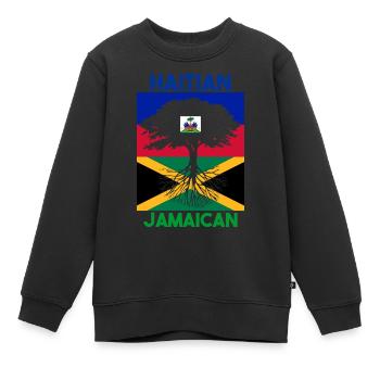 Haiti Haitianer Jamaika Kombination I Geschenk - Kinder Premium Organic Sweatshirt - Schwarz - Vorne - AI Model Kid Female (0cm)