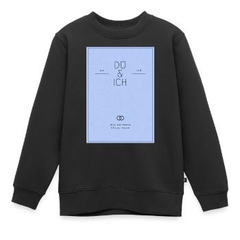 Du & Ich Mode für Jedermann. - Kinder Premium Organic Sweatshirt - Schwarz - Vorne - AI Model Kid Female (0cm)