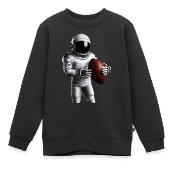 Touchdown im Weltall - Kinder Premium Organic Sweatshirt - Schwarz - Vorne - AI Model Kid Female (0cm)