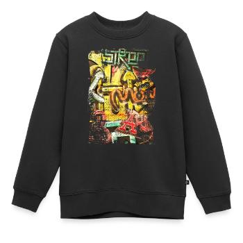 Graffiti-Stil Splash Hip Hop Farben Maler Farbe - Kinder Premium Organic Sweatshirt - Schwarz - Vorne - AI Model Kid Female (0cm)