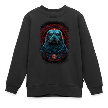 Baby Seal Funny Quote Wildlife South Pool - Kids Premium Organic Sweatshirt - black - Front - AI Model Kid Female (0cm)