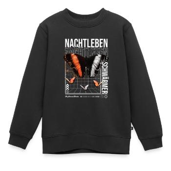 Nachtleben Schwärmer - Kinder Premium Organic Sweatshirt - Schwarz - Vorne - AI Model Kid Female (0cm)