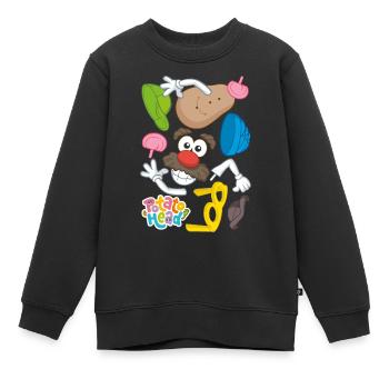 Mr. Potato Head séparés - Sweat Premium enfant bio - noir - Devant - AI Model Kid Female (0cm)
