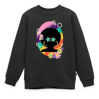 Die Seele von Disco 2 - Kinder Premium Organic Sweatshirt - Schwarz - Vorne - AI Model Kid Female (0cm)
