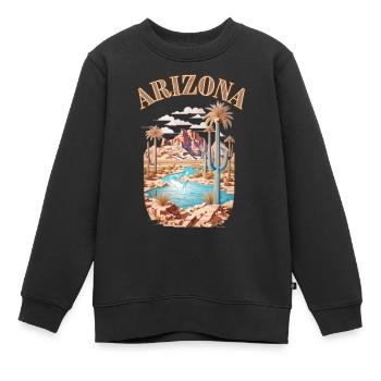 ARIZONA desert - Sweat Premium enfant bio - noir - Devant - AI Model Kid Female (0cm)