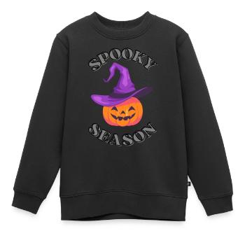 Saison effrayante - Sweat Premium enfant bio - noir - Devant - AI Model Kid Female (0cm)