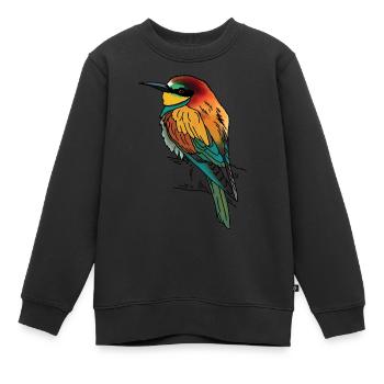 Bienenfresser - Kinder Premium Organic Sweatshirt - Schwarz - Vorne - AI Model Kid Female (0cm)