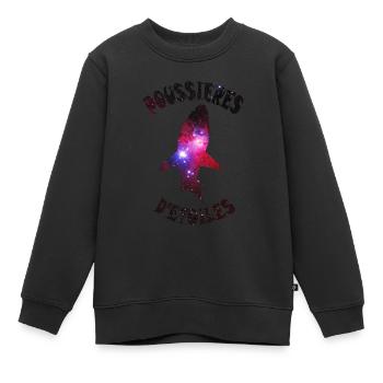 Sternenstaub-Hai - Kinder Premium Organic Sweatshirt - Schwarz - Vorne - AI Model Kid Female (0cm)