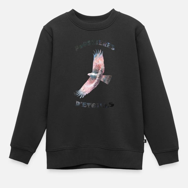 aigle poussières d étoiles - Sweat Premium enfant bio - noir