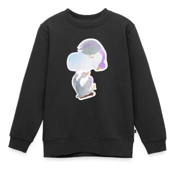 Schaukel Gans - Kinder Premium Organic Sweatshirt - Schwarz - Vorne - AI Model Kid Female (0cm)