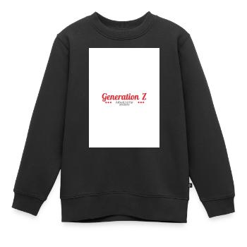 Generation Z - Kinder Premium Organic Sweatshirt - Schwarz - Vorne - AI Model Kid Female (0cm)